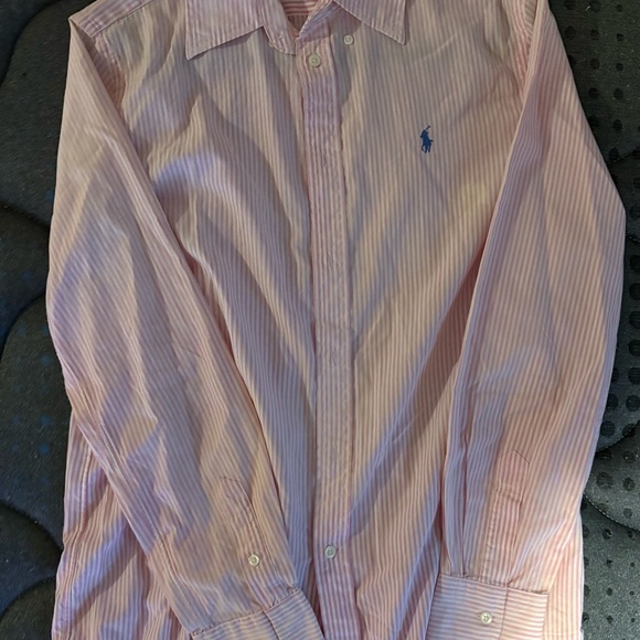 Ralph Lauren Tops - Ralph Lauren Women's Pink Striped Button Down Shirt